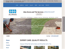 Tablet Screenshot of alexstoneandtileservices.com